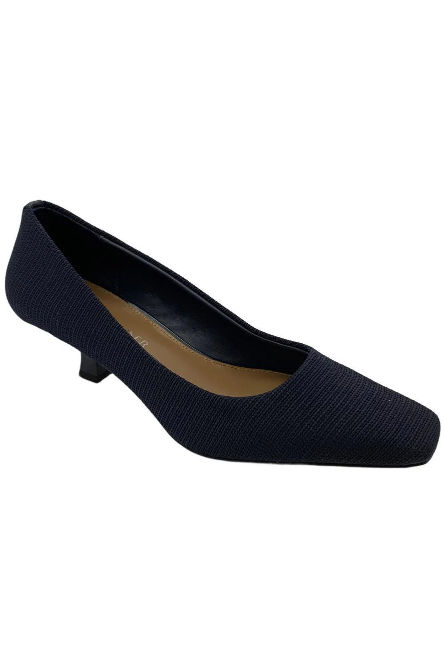 Donald Pliner Women's Cristine Stretch Fabric Pump Heel Navy - Medium
